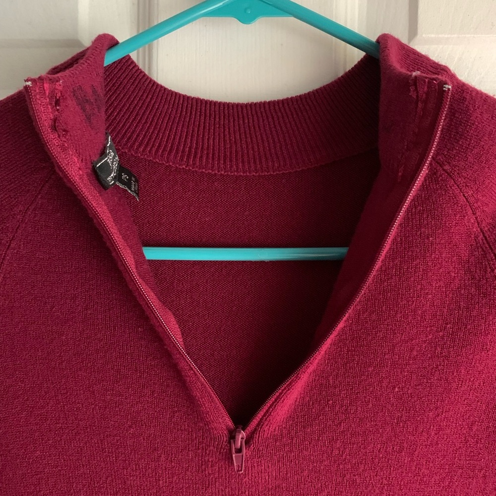Lisa Raspberry Acrylic Sweater - Picture 3 of 5